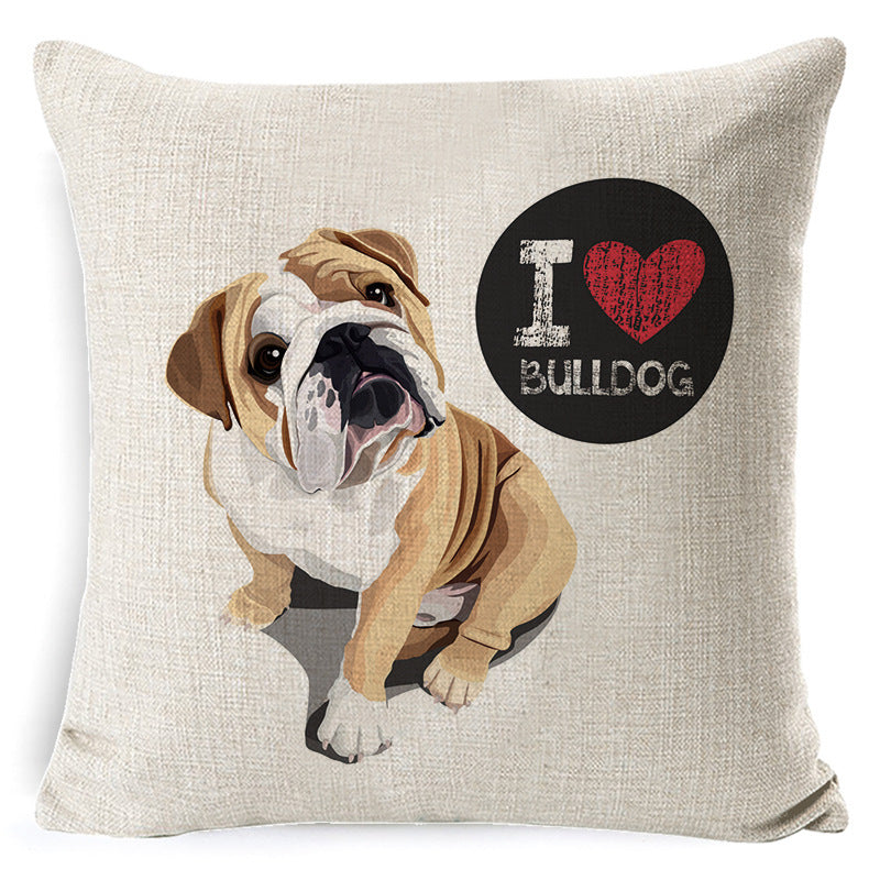Dog cartoon pillow