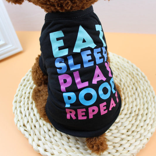 Eat sleep play poop repeat cute clothes for dogs