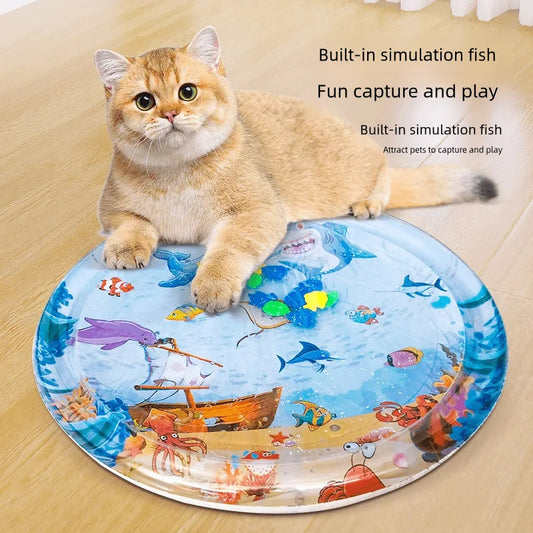 Summer Cooling Cat Water Bed Cushion Ice Pad Dog Sleeping Square Mat For Puppy Dogs Cats Pet Kennel Cool Cold