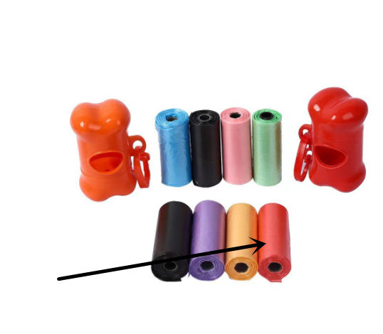 Dog poop bags(easy to use and store)