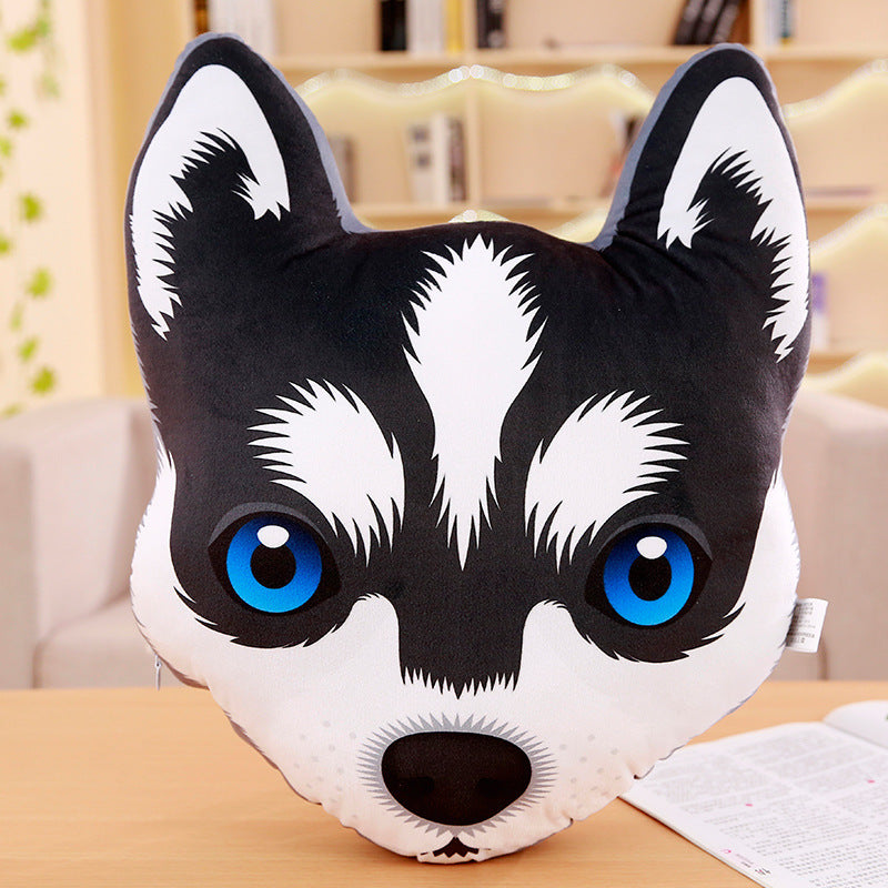 a big husky puppy head plush 